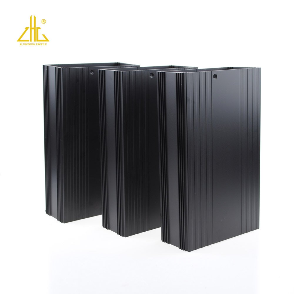 black Aluminum silver extruded electronic enclosure power PCB box case