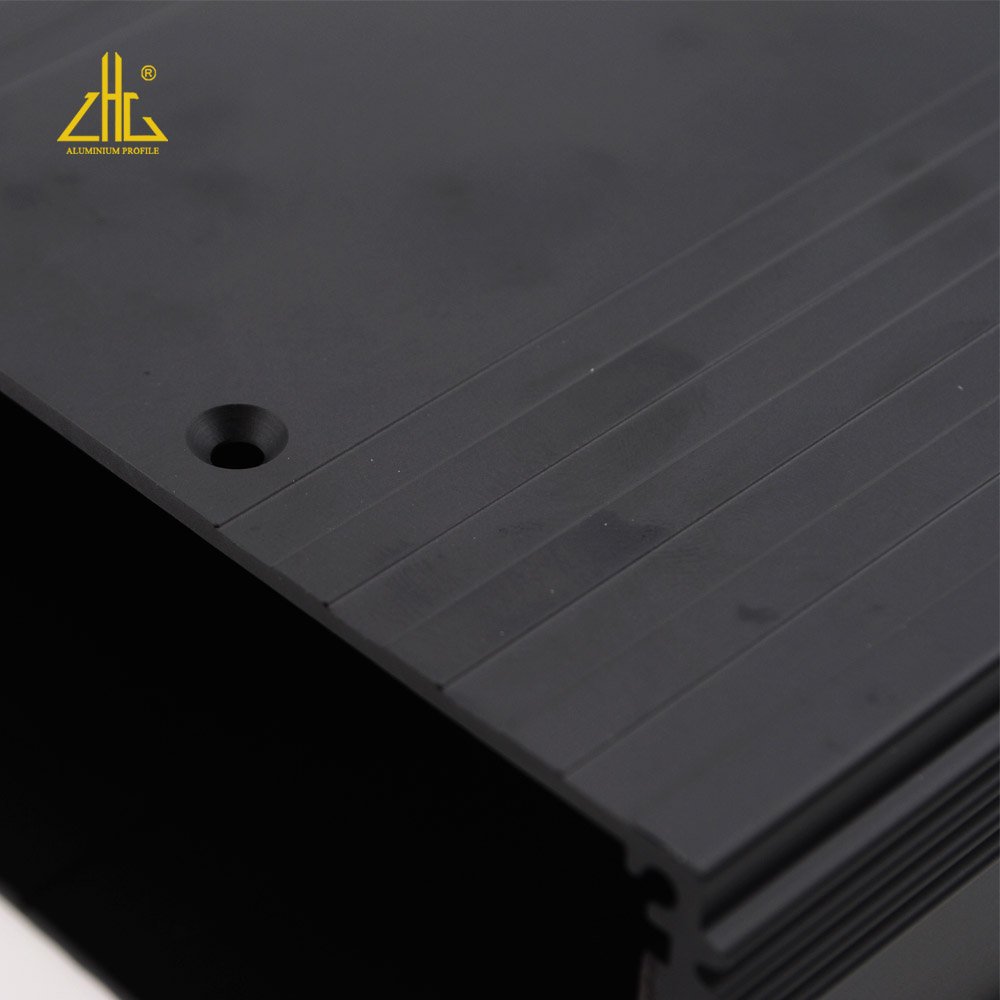 black Aluminum silver extruded electronic enclosure power PCB box case