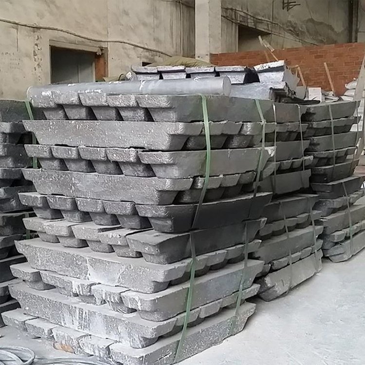 Factory direct sales 2# lead ingot alloy smelting high antimony lead antimony alloy cruise ship counterweight weighted lead ingo