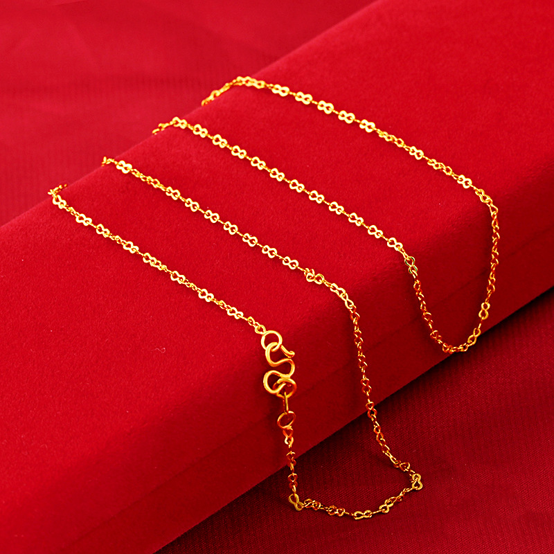 45cm box ball o word chain lip snake bone twist chain olive bamboo ingot chain 14k 18k gold plated jewelry necklace for women
