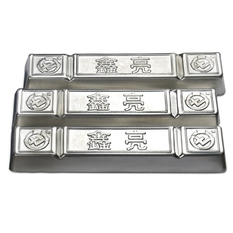 Silver White Fusible Ingot 47C Low Melting Point Tin Lead Alloy Sn Tin Bismuth Alloy