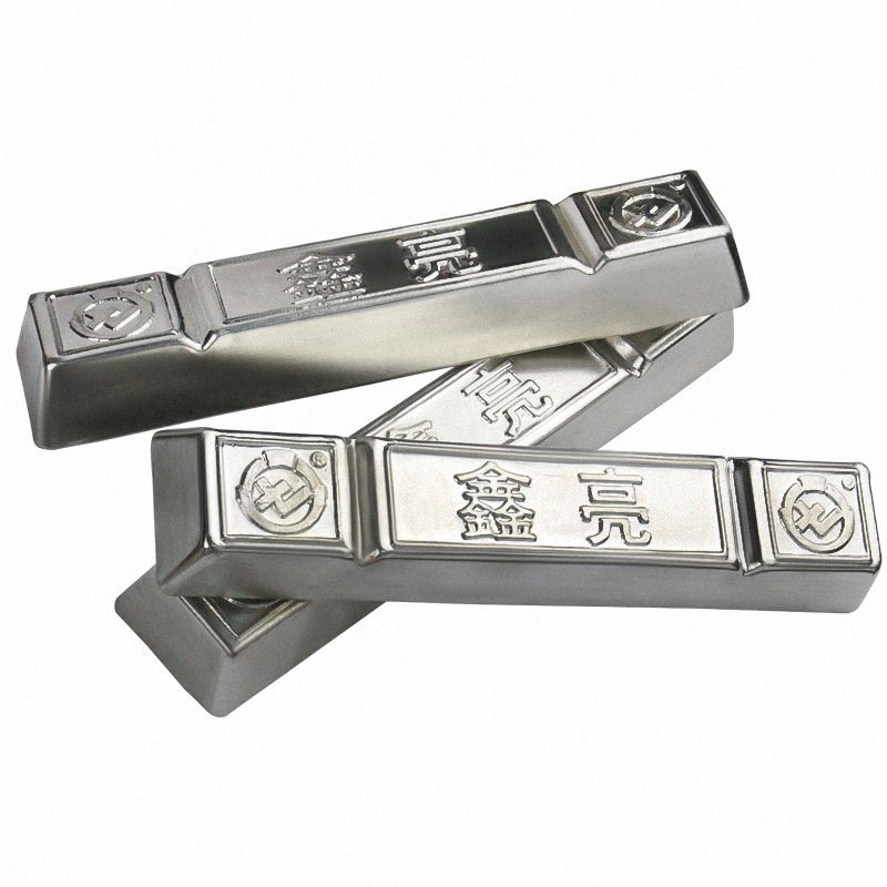 Silver White Fusible Ingot 47C Low Melting Point Tin Lead Alloy Sn Tin Bismuth Alloy