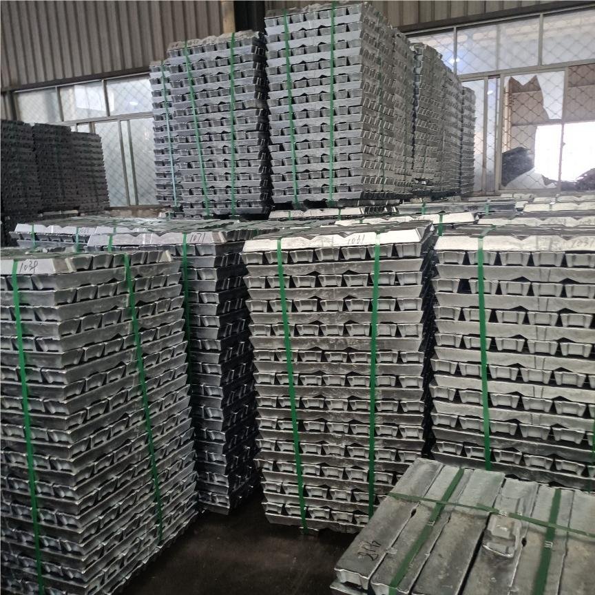 High Purity 99.99% 99.8% 99.7% ADC12 Tin Lead Zinc Surface Aluminium Alloy Steel Ingots