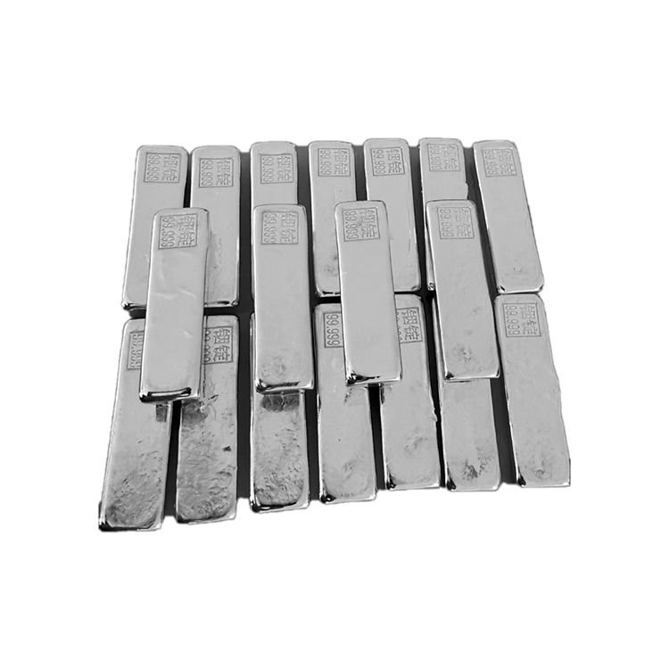 Hot Sale Silver White Color High Purity Indium Metal Ingot High Density Pure 99.995% Indium Ingot
