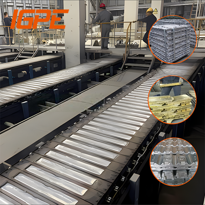 New Aluminum Ingot Production Line Melting Furnace Ingot Casting Machine with Pump Copper Ingot/Casting Machine on One Platform
