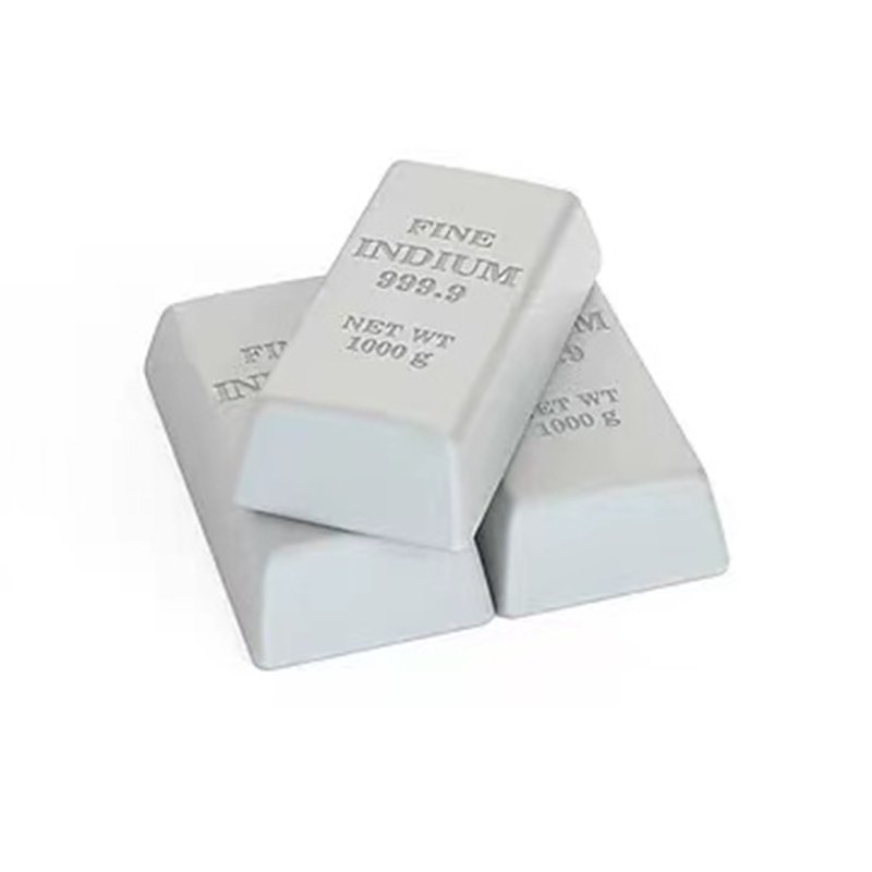 JUNHUITIANCHENG OEM Cheap Price Cadmium Ingot China High Purity Solder in Electronic Industry Indium Ingot Wholesales