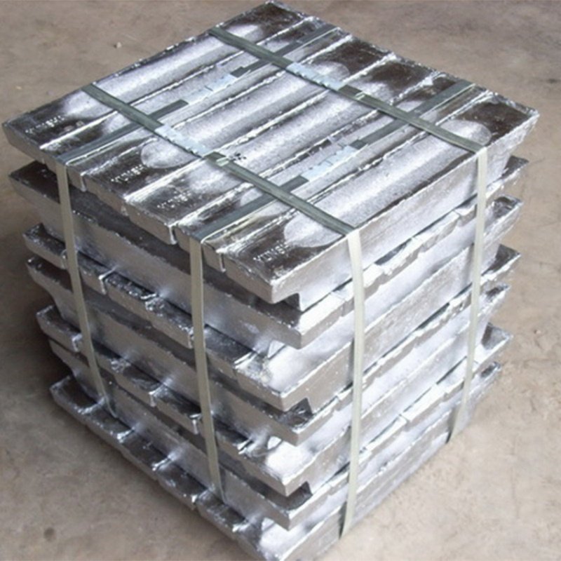 En 12659 99.994% High Purity Lead Ingot Bluish Lead Ingot Pb99.99 for Rechargeable Battery