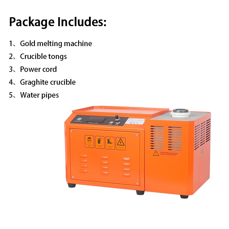2kg Gold processing equipment small gold melting temperature is controllable furnace