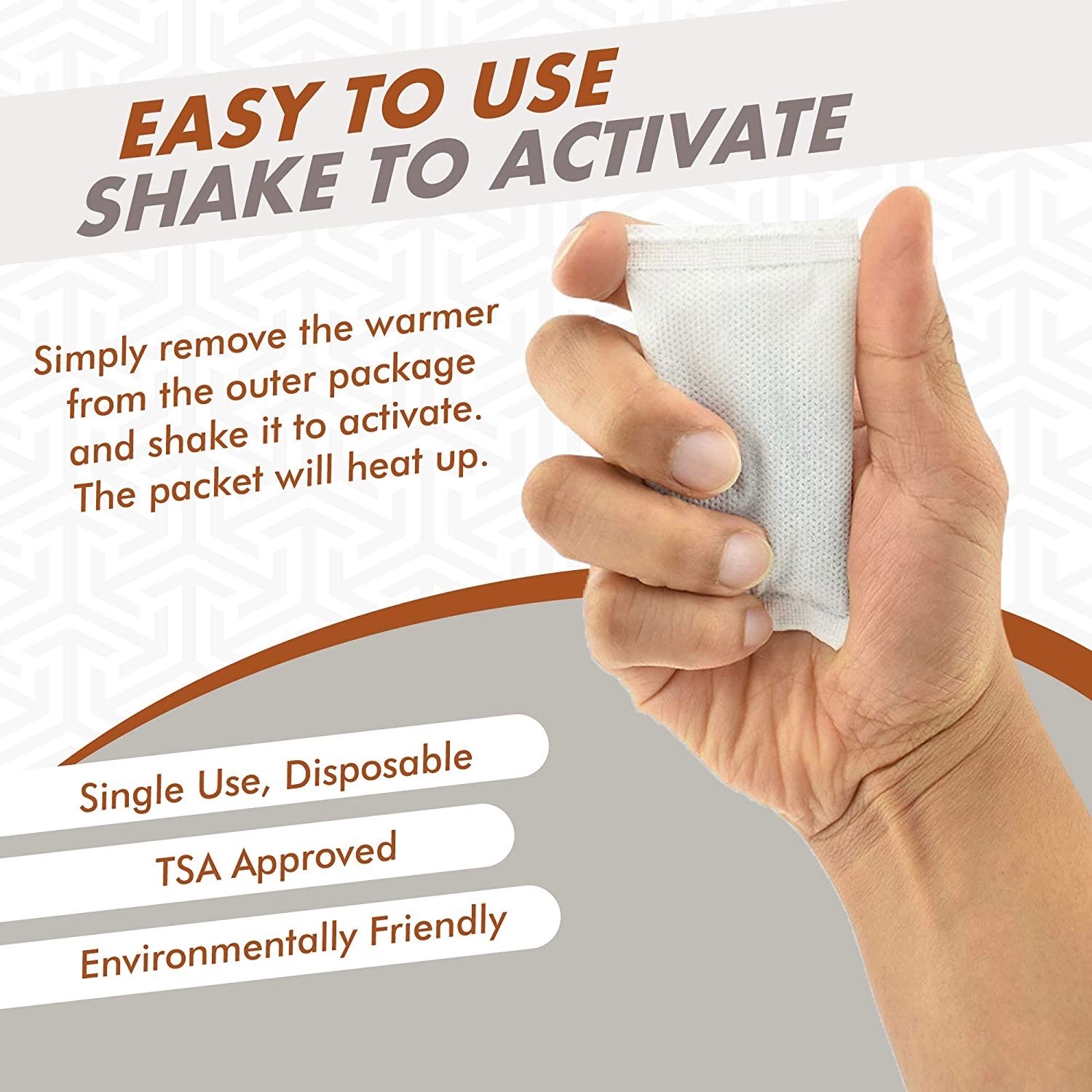 Heat pack air activated natural odorless disposable hand warmers for winter