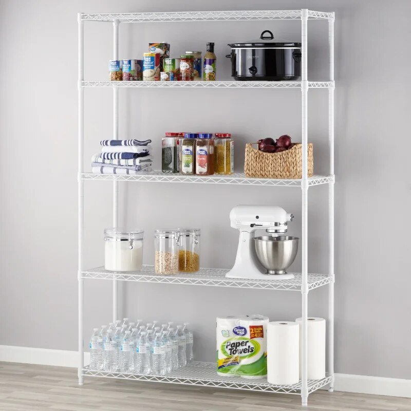 NSF approved white shelf home hot sale metal shelf wire shelving