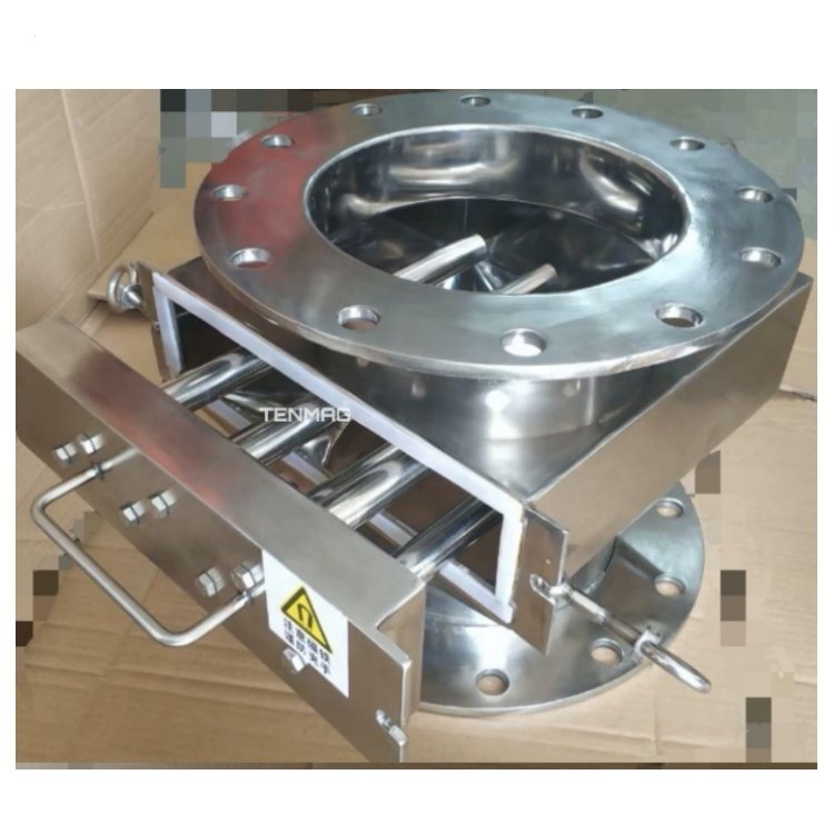 Custom Pipeline Type Iron Remover Magnet Iron Filter Permanent Grate Magnetic Separator For Powder