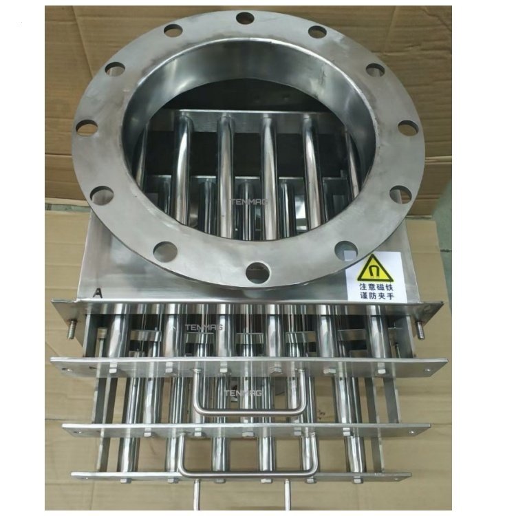 Custom Pipeline Type Iron Remover Magnet Iron Filter Permanent Grate Magnetic Separator For Powder