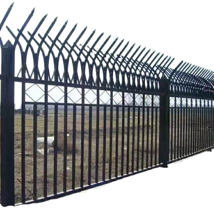 Cotswold Steel Iron Prefabricated Fence Ornamental Hard Steel Fence Bar Pipe Wall Waterproof for Gate Security Protection