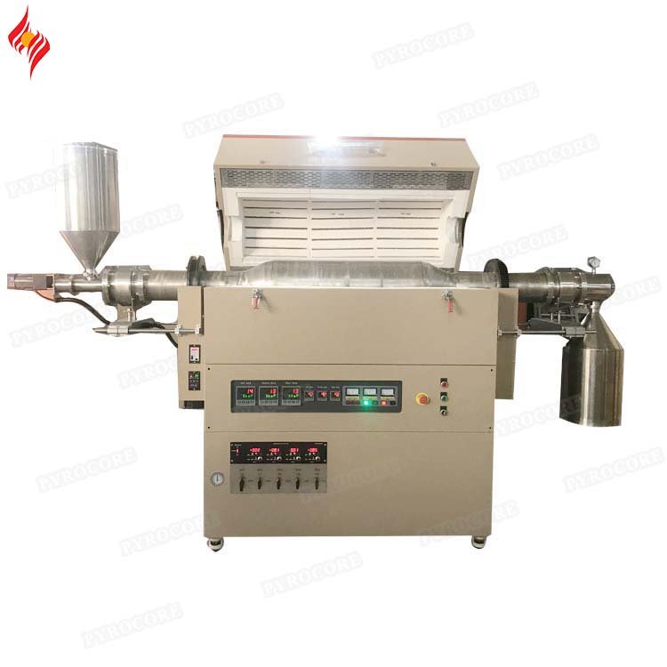 High Temperature Laboratory Mineral Powder Analysis Tilting Rotary Tube Furnace For Processing Mica Concentrate Mixed