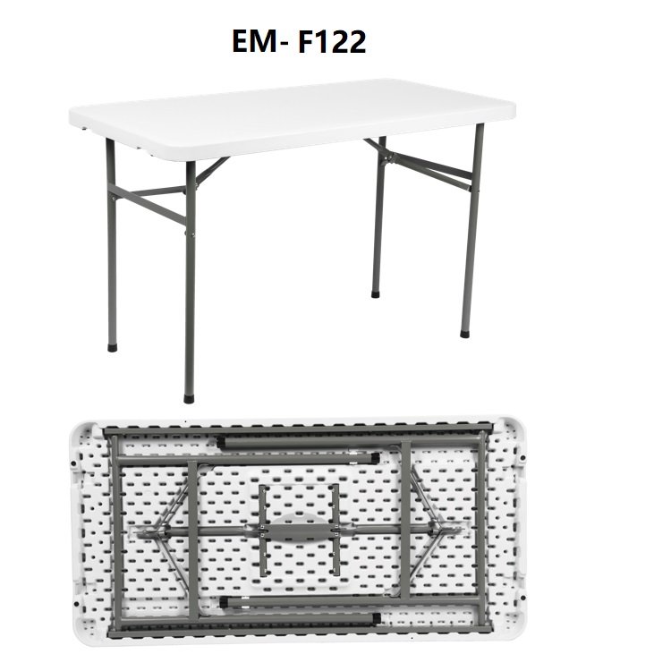 Outdoor Furniture Folding Table Picnic Rectangle Tables Portable Plastic Folding banquet and picnic Tables-EM-F122