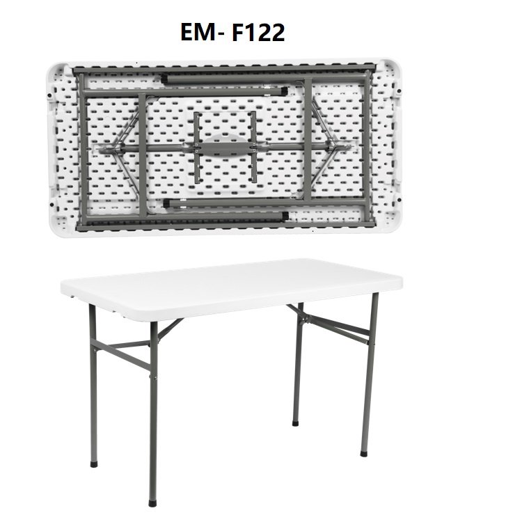 Outdoor Furniture Folding Table Picnic Rectangle Tables Portable Plastic Folding banquet and picnic Tables-EM-F122