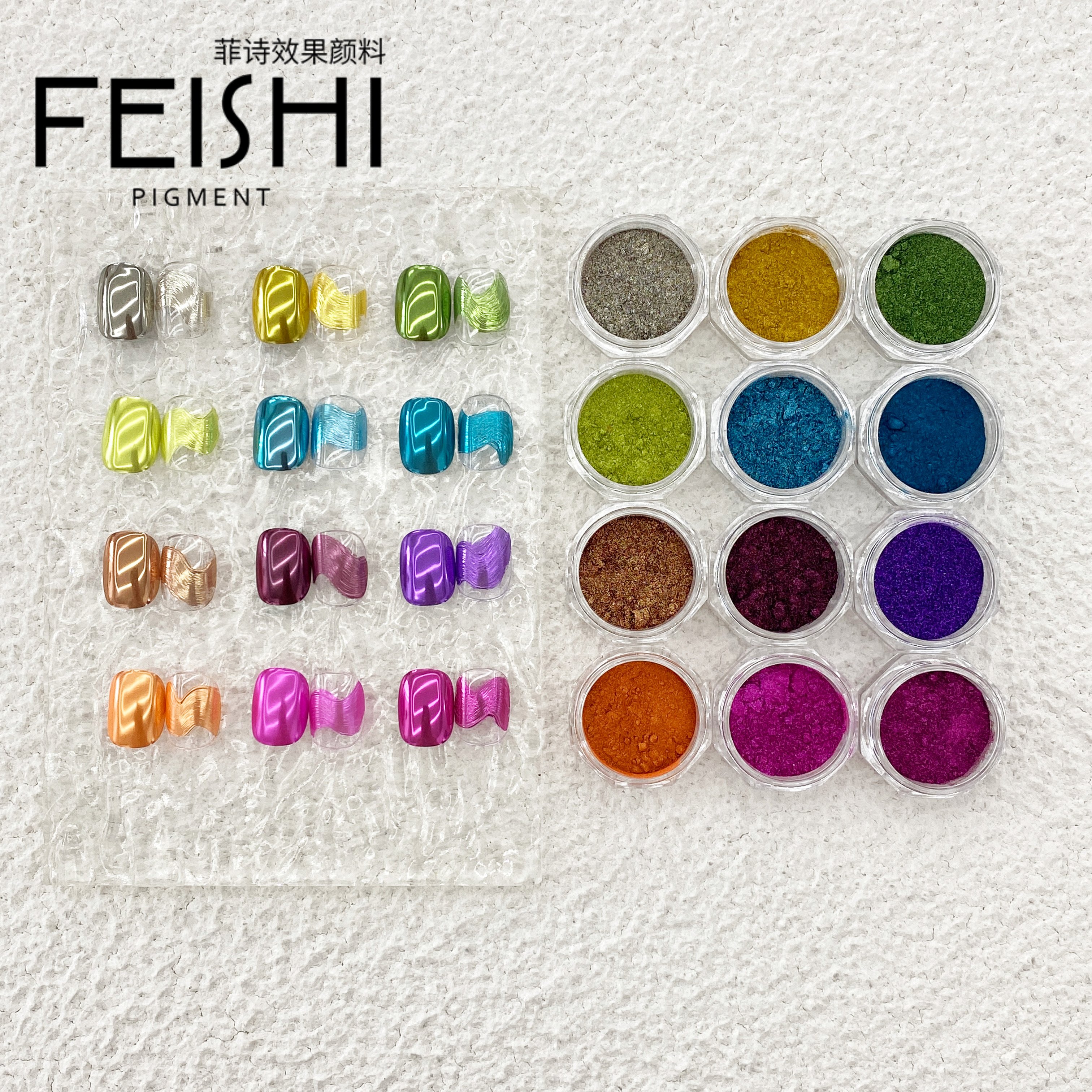 2024 Gold Chromium mirror metallic chrome powder nails chrome nail pigment powder