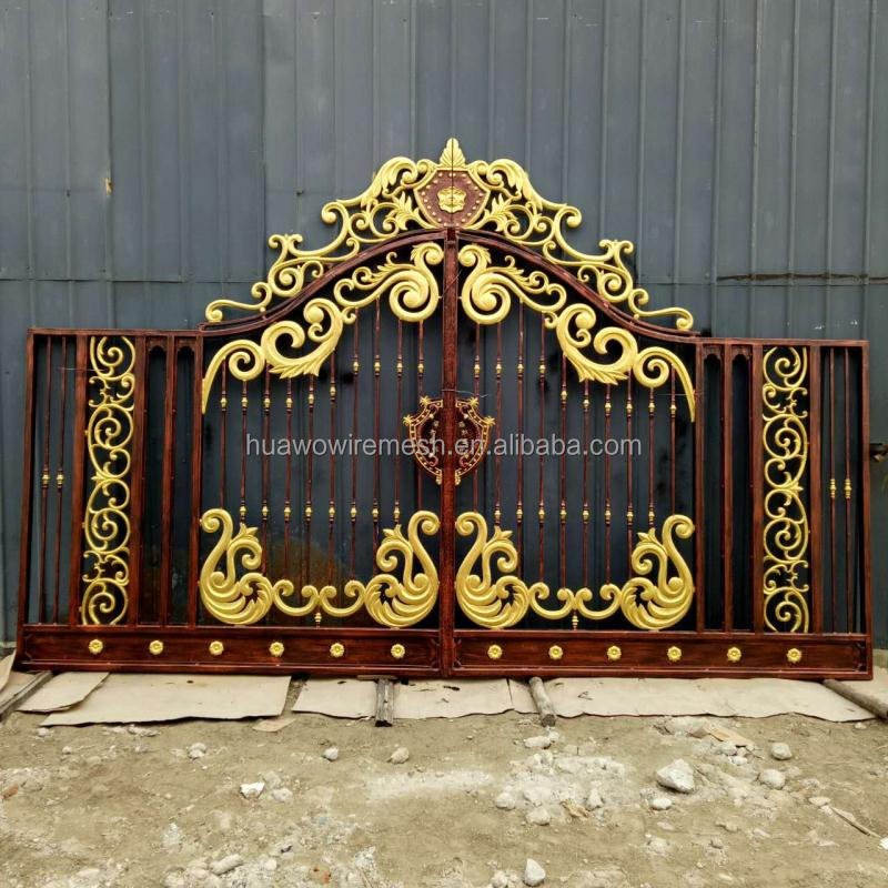 Wrought iron fence gate designs