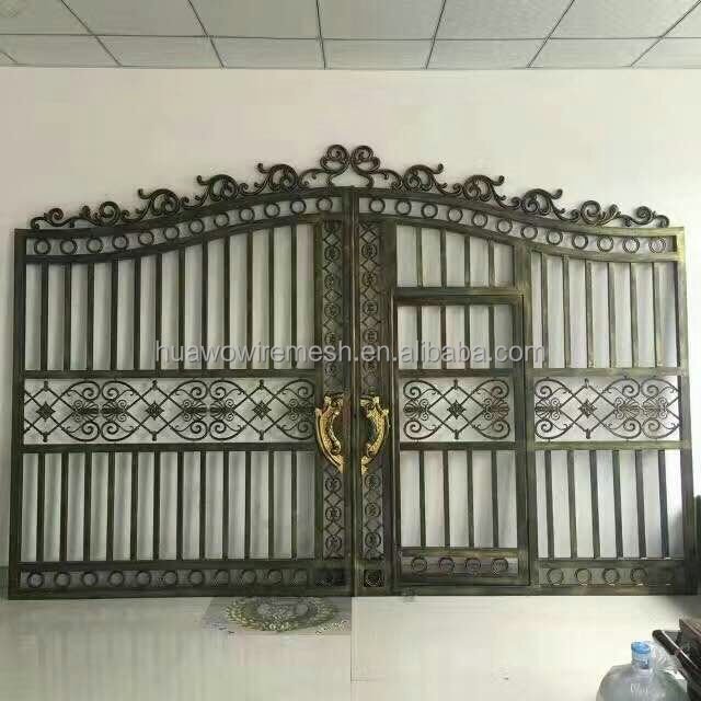 Wrought iron fence gate designs
