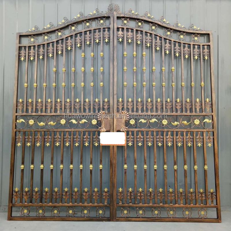 Wrought iron fence gate designs
