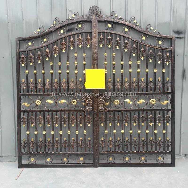 Wrought iron fence gate designs