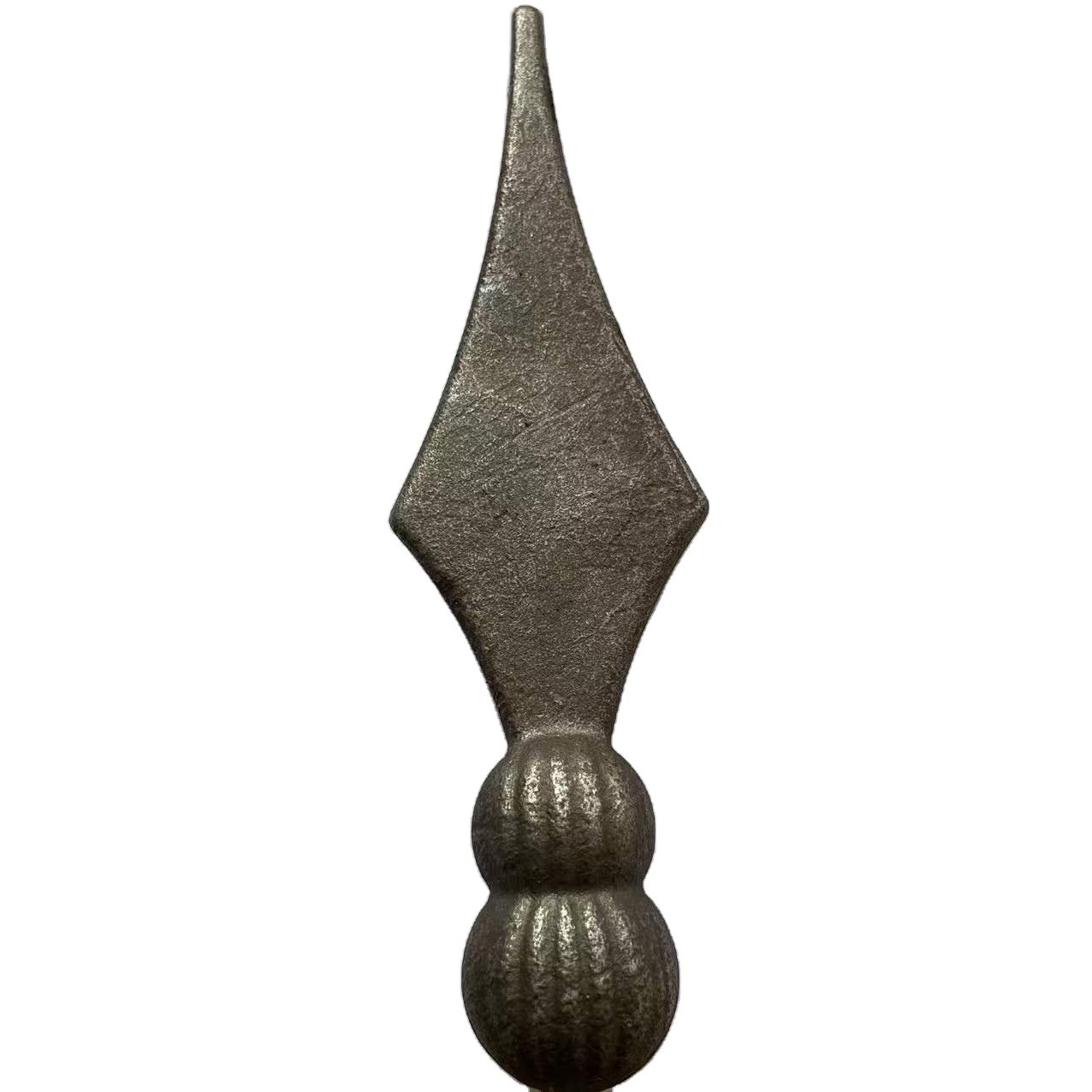 Cast Steel Spearhead Forged steel Spear top Wrought Iron Spears for Wrought Iron Fence