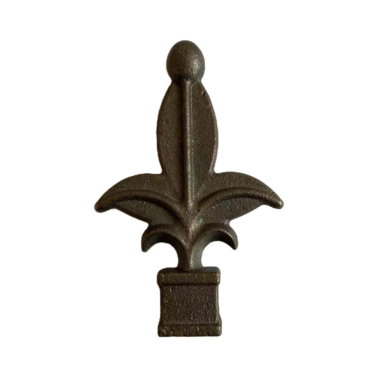 Cast Steel Spearhead Forged steel Spear top Wrought Iron Spears for Wrought Iron Fence