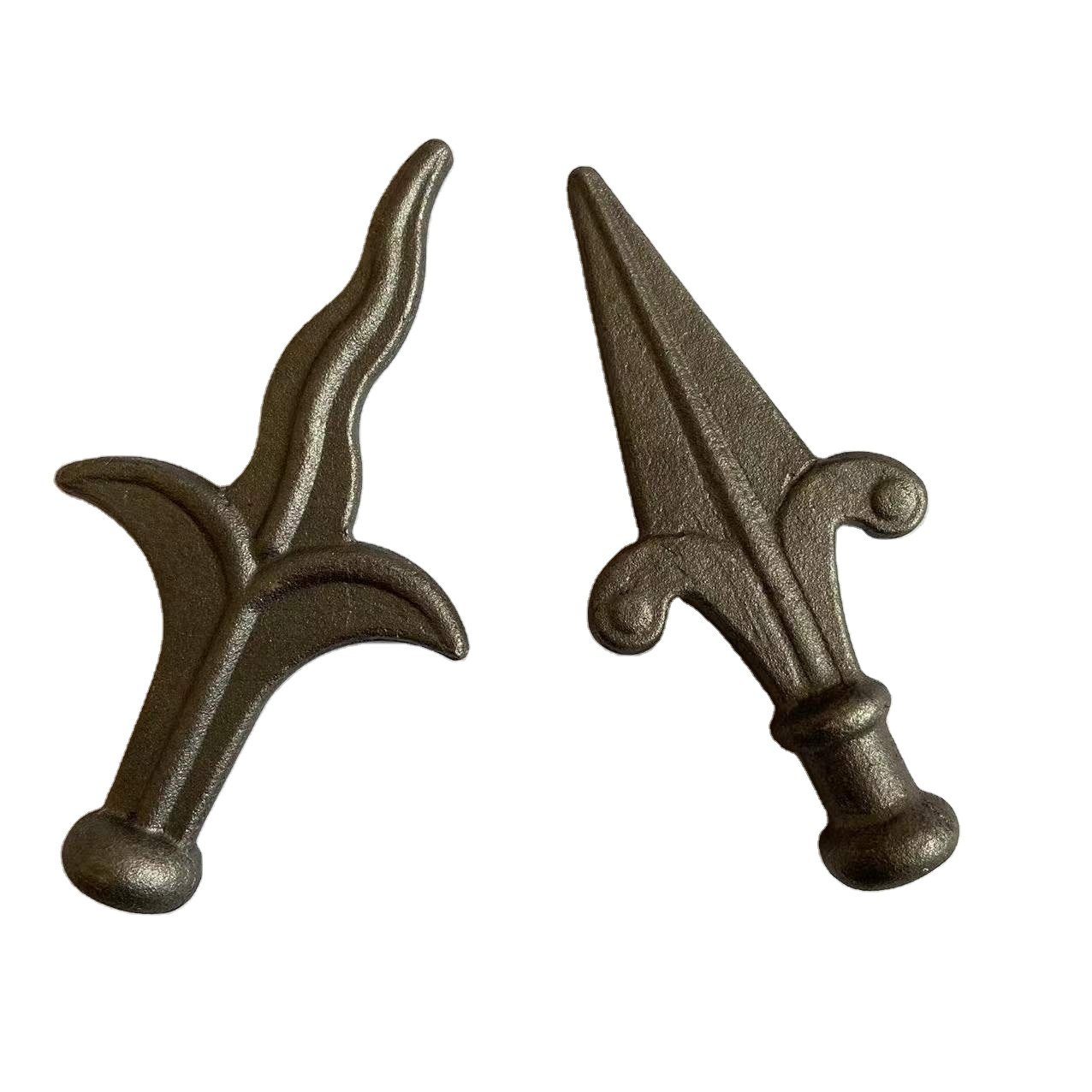 Cast Steel Spearhead Forged steel Spear top Wrought Iron Spears for Wrought Iron Fence