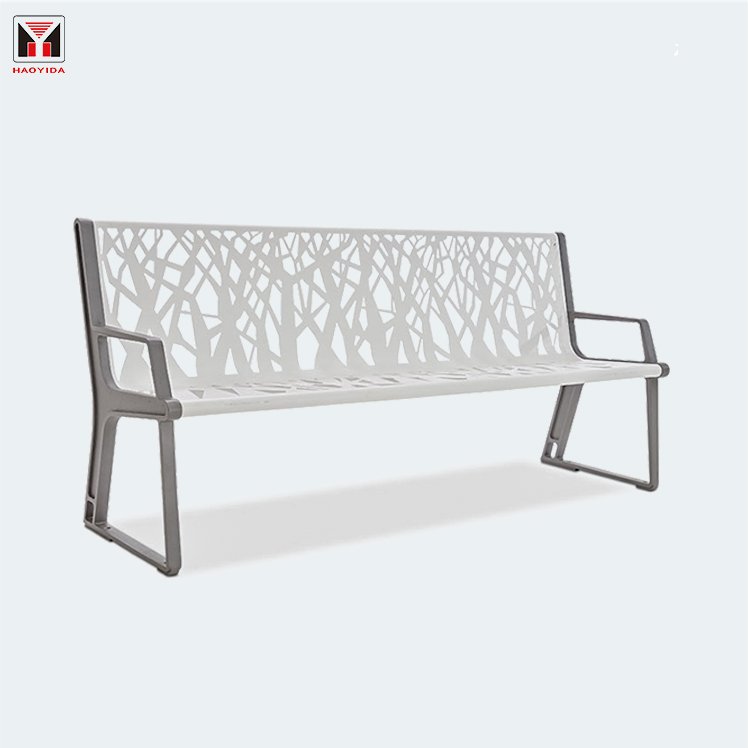 Smart Waiting Outdoor Chair With Backrest Street Stainless Steel bench Furniture