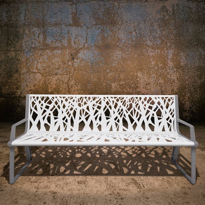 Smart Waiting Outdoor Chair With Backrest Street Stainless Steel bench Furniture