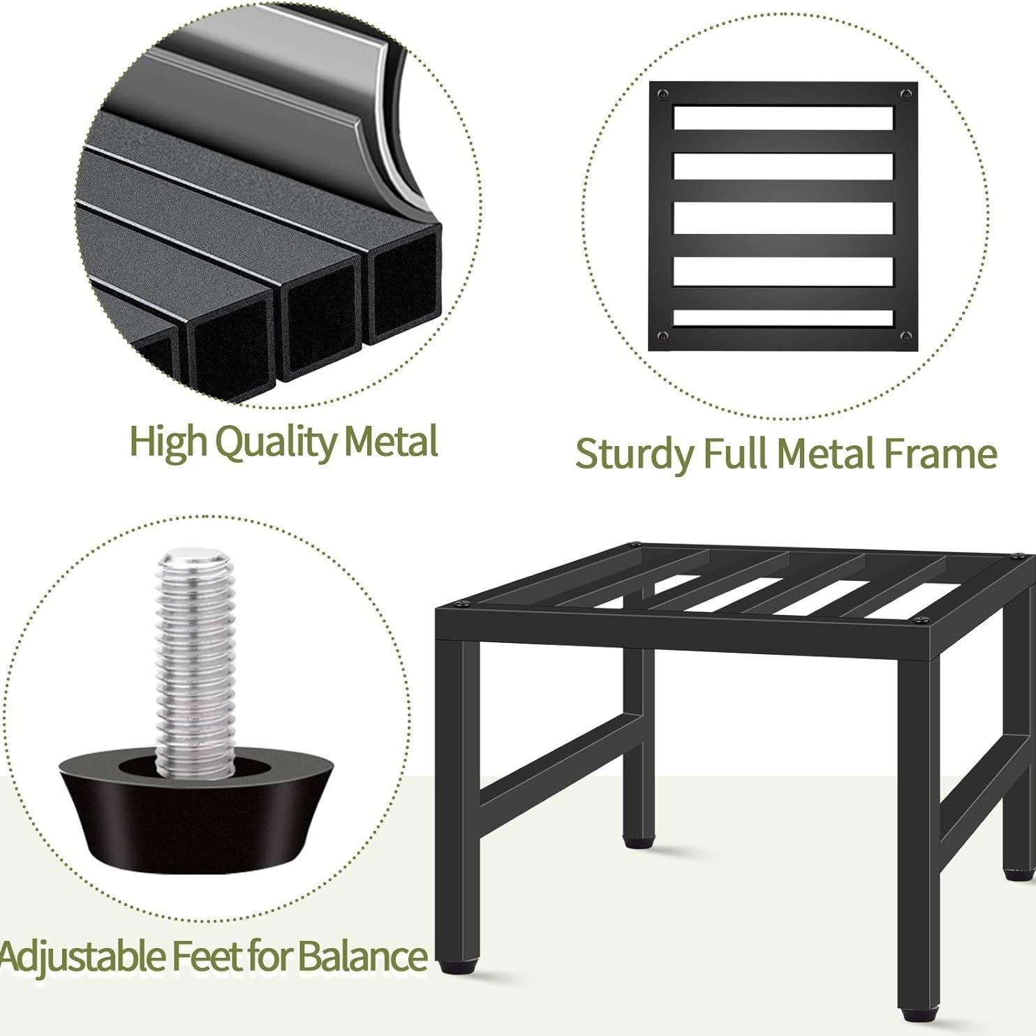 Indoor Outdoor Heavy Duty Sheet Metal Fabrication Stand Wrought Iron Base Metal Plant Flower Holder Stand Sturdy Display Rack