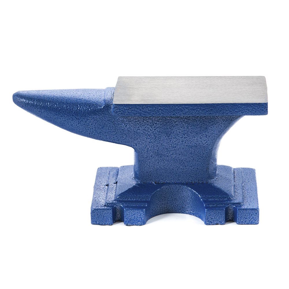 Powder coated cast iron anvil rugged round single horn anvil