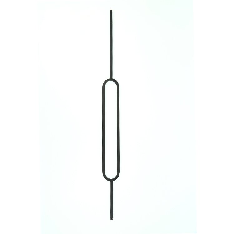 Hollow Tube Indoor Stair Wrought Iron Powder Coated Balusters