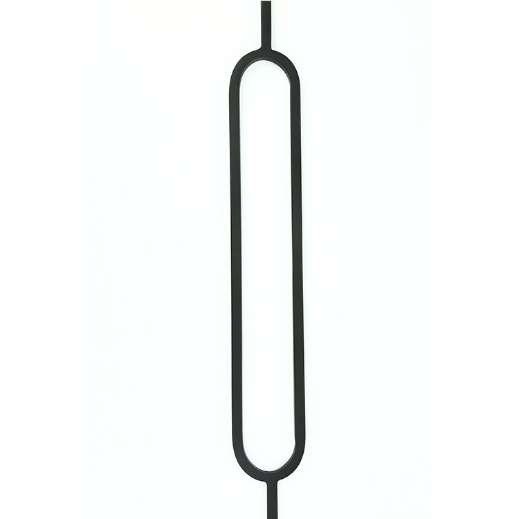 Hollow Tube Indoor Stair Wrought Iron Powder Coated Balusters