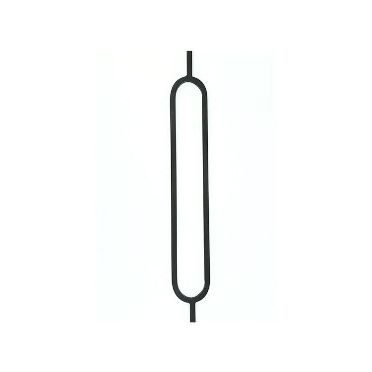 Hollow Tube Indoor Stair Wrought Iron Powder Coated Balusters