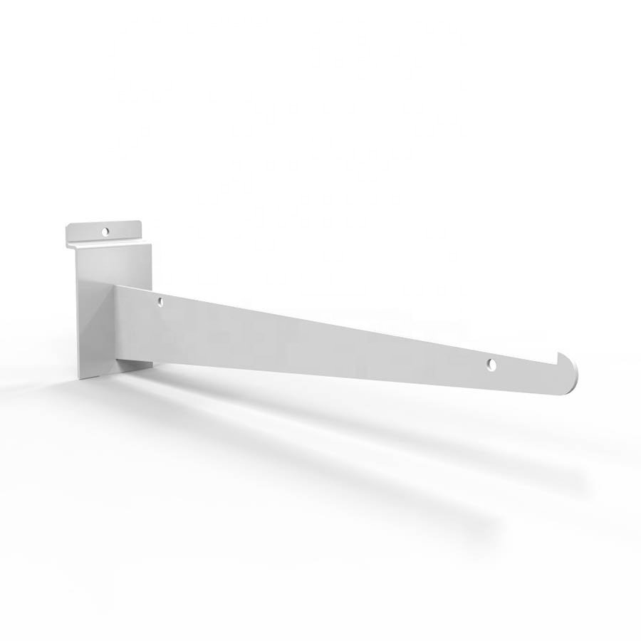 Display slat wall shelf bracket for clothes shop