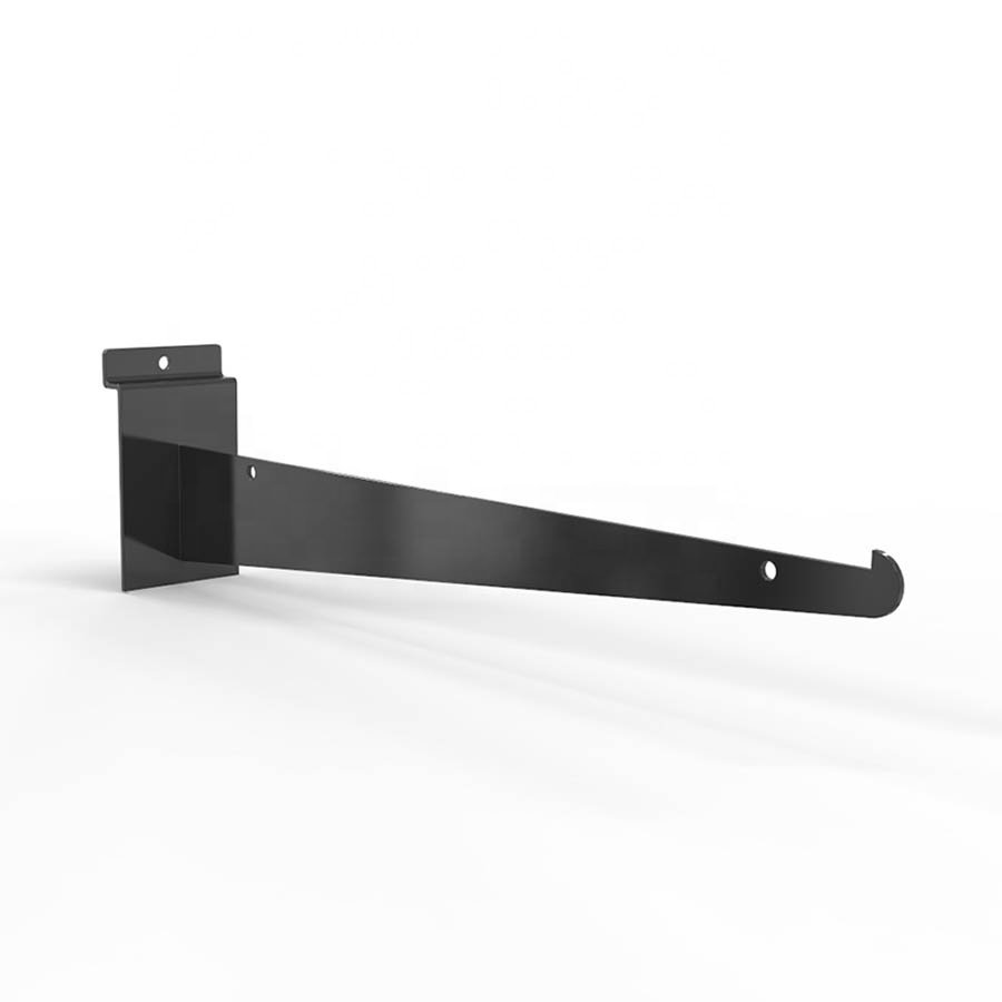 Display slat wall shelf bracket for clothes shop