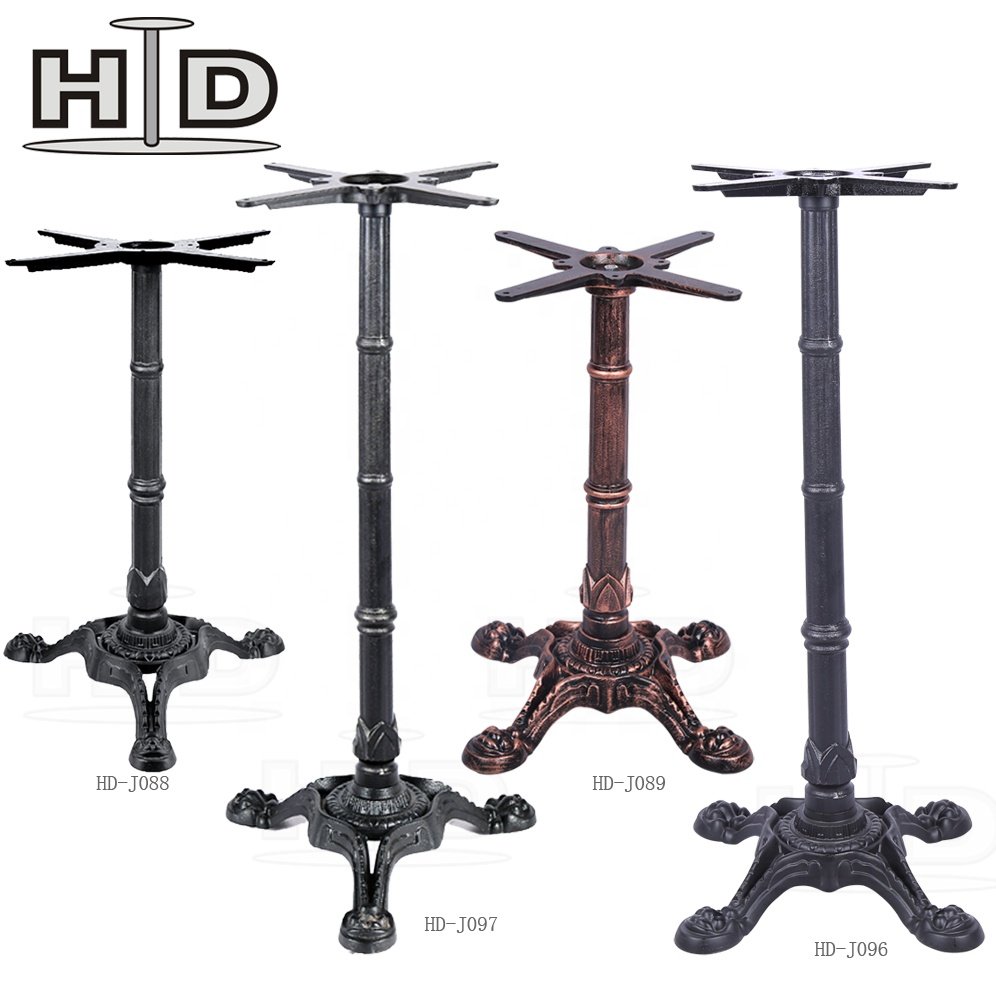 Restaurant antique black dining Patio table legs cast iron
