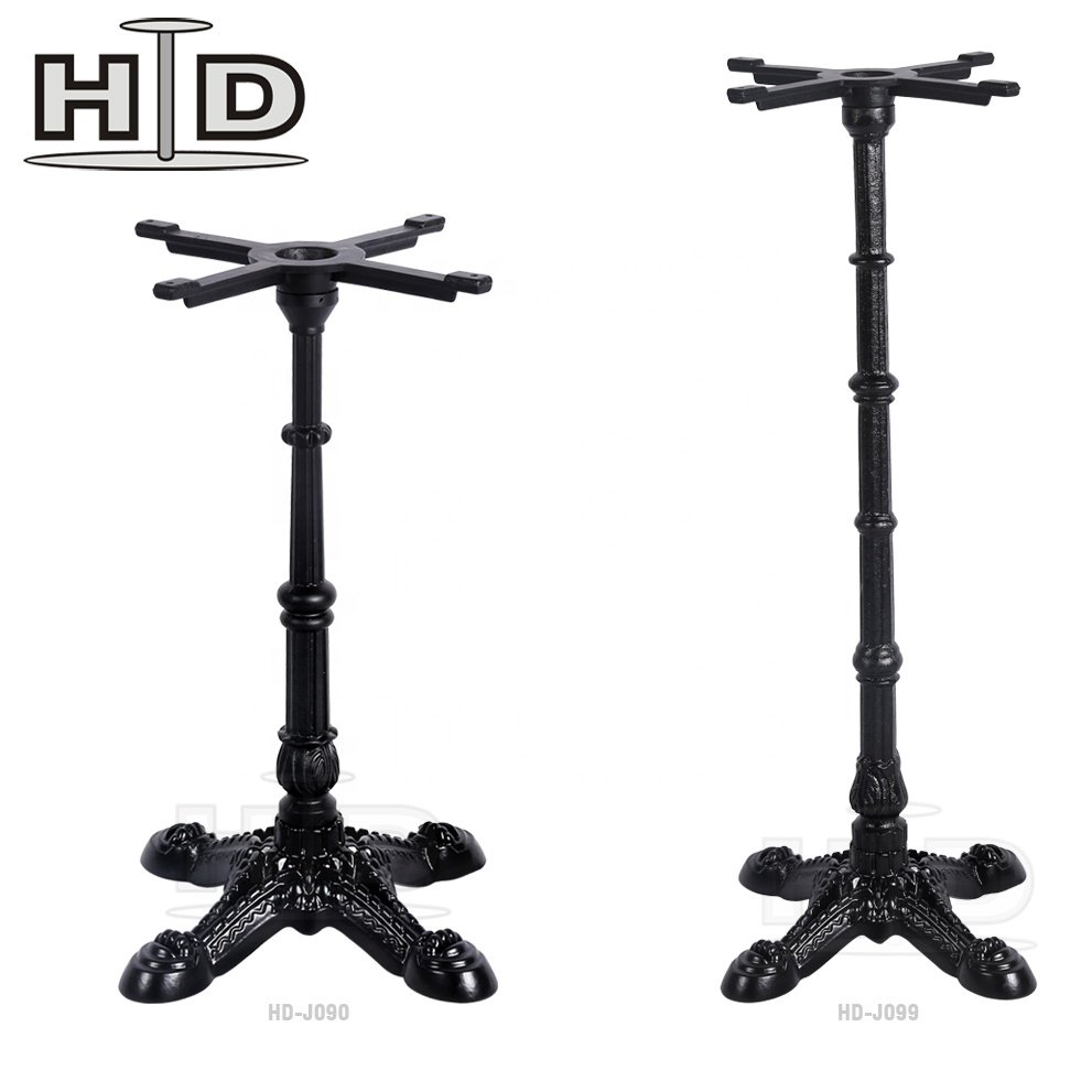 Restaurant antique black dining Patio table legs cast iron