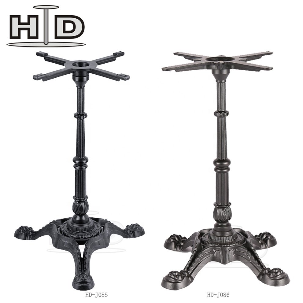 Restaurant antique black dining Patio table legs cast iron