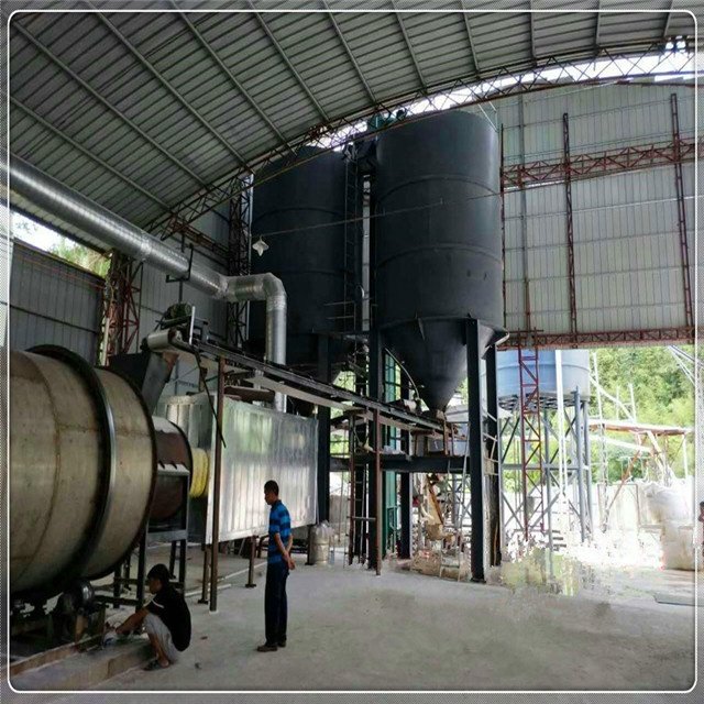 Three cylinder stainless steel rotary drum clay gypsum plaster dryer system plant river sand drying production line