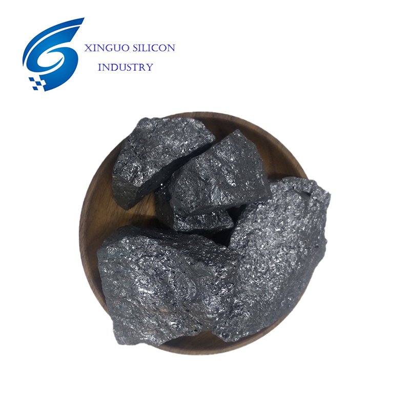 silicon metal content of silicon element is about 98% and the other impurities are iron aluminum calcium and so on