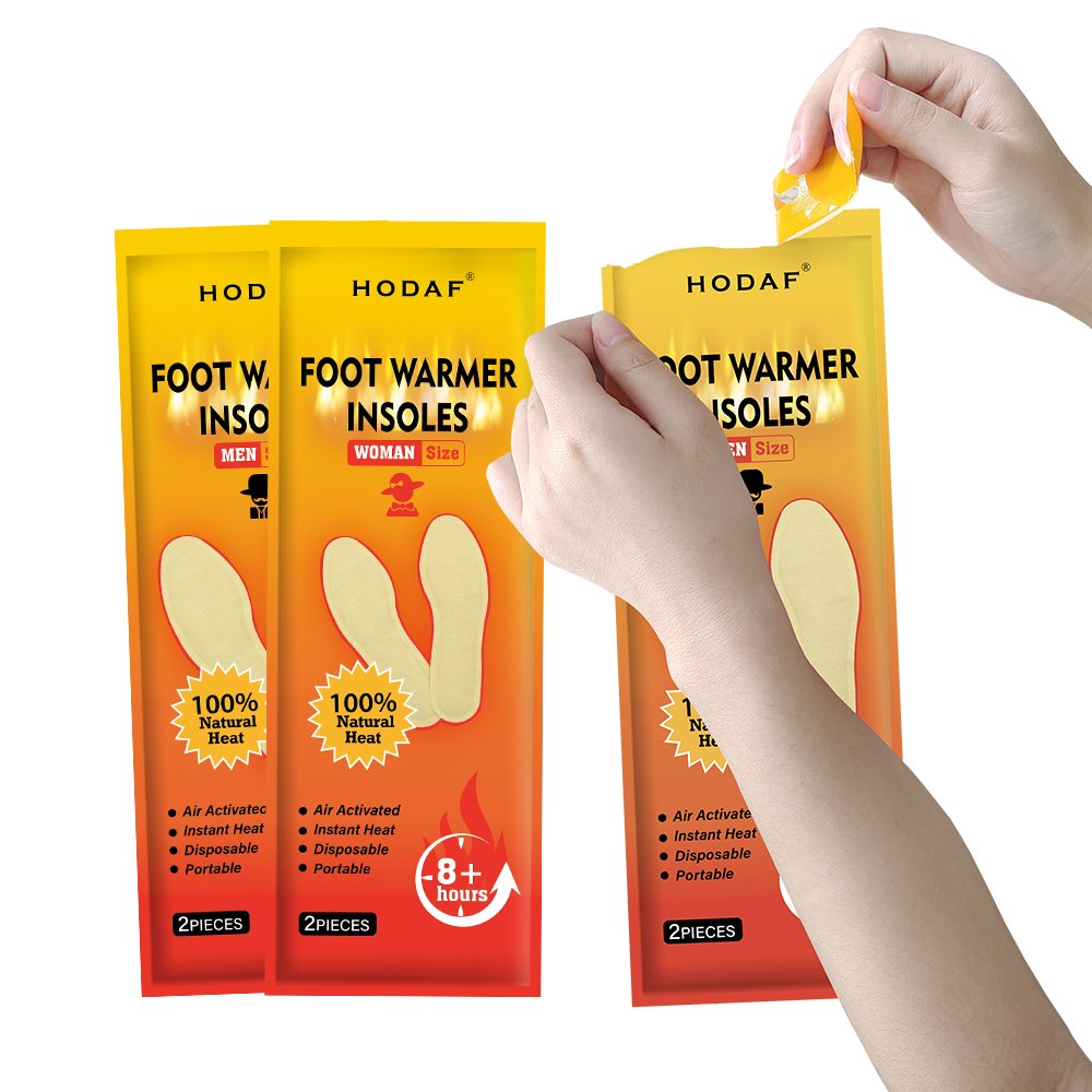 OEM ODM air activated heated foot warmer pad foot warmer Insoles