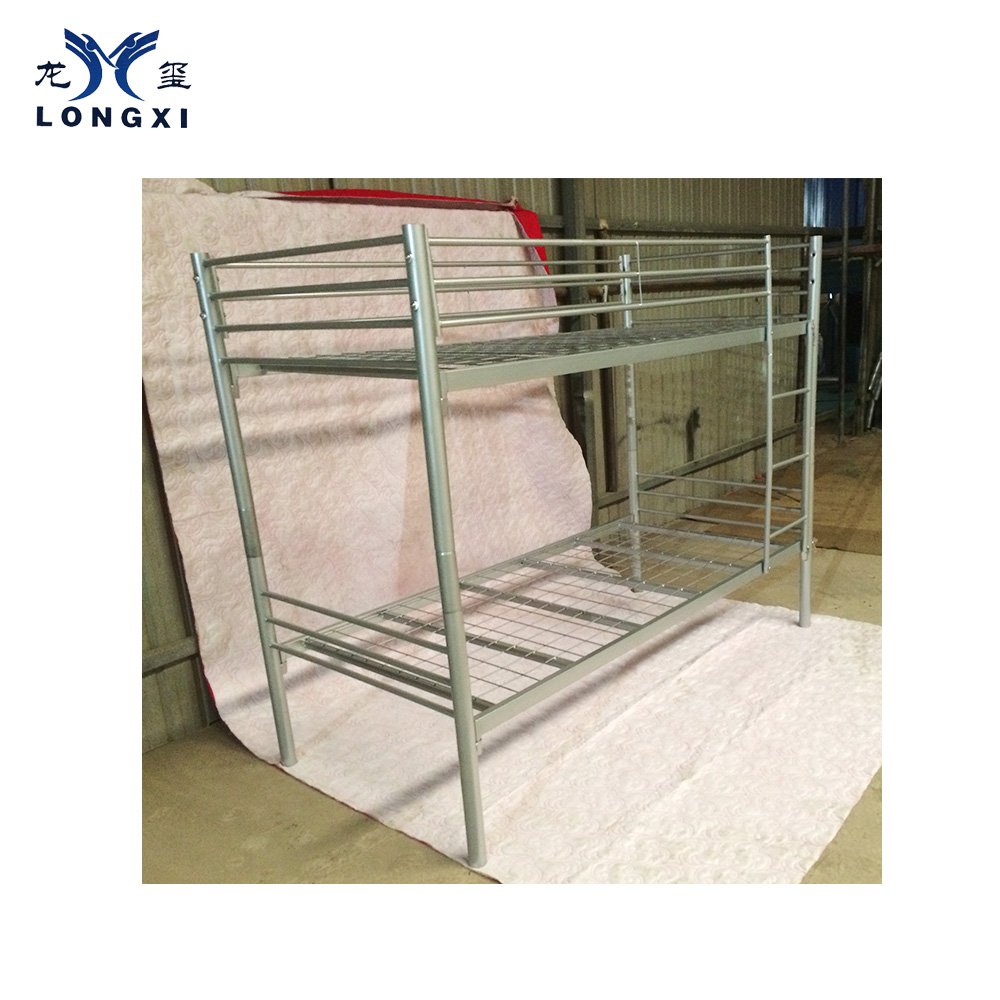 School Dormitory Modern Student Iron Double Decker Metal Steel Pipe Bunk Bed