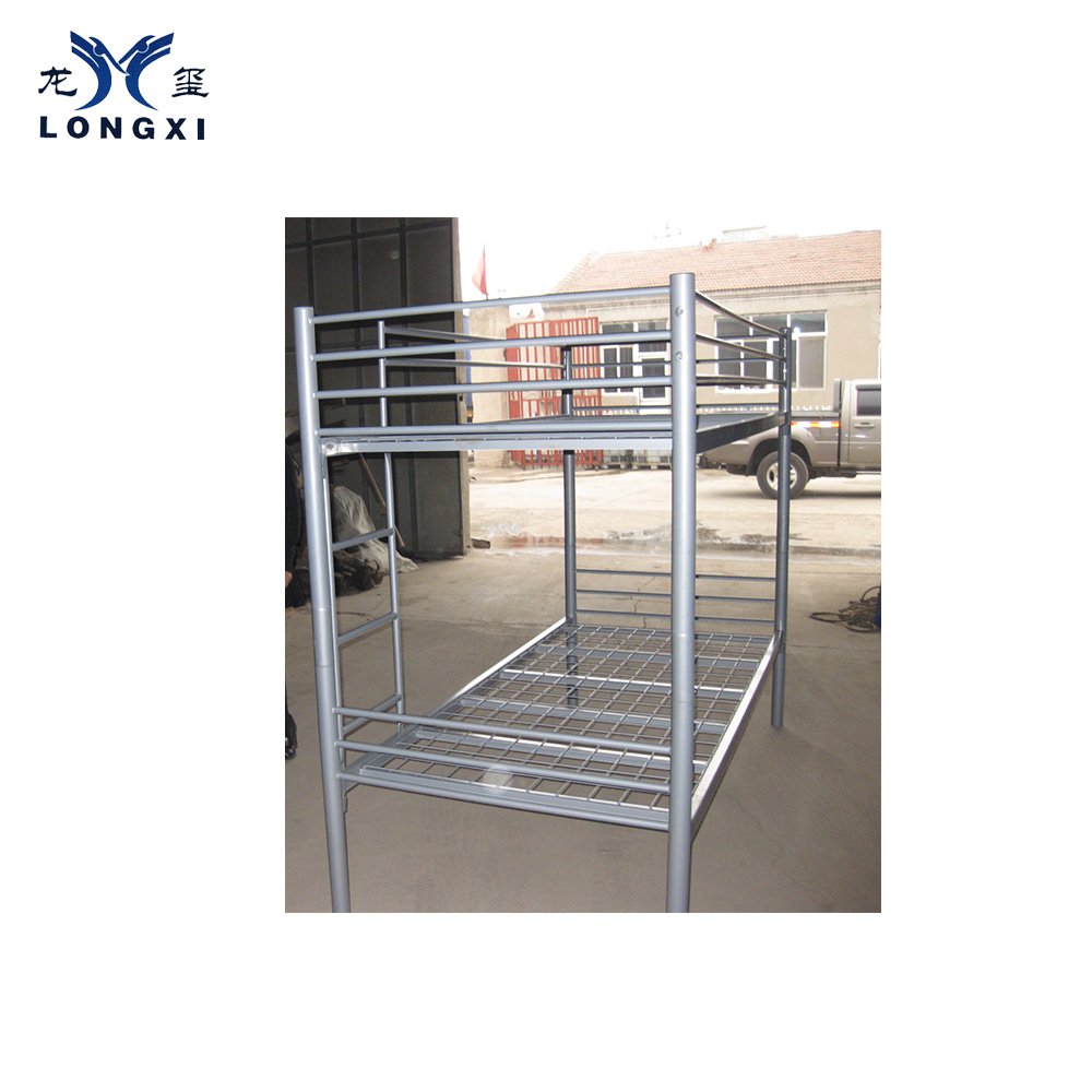 School Dormitory Modern Student Iron Double Decker Metal Steel Pipe Bunk Bed