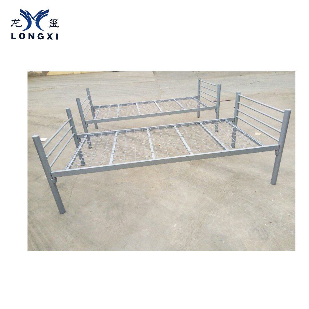 School Dormitory Modern Student Iron Double Decker Metal Steel Pipe Bunk Bed