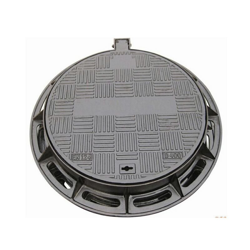 Foundry Epoxy Coating DCI Ductile Iron Water Tank Manhole Cover Casting