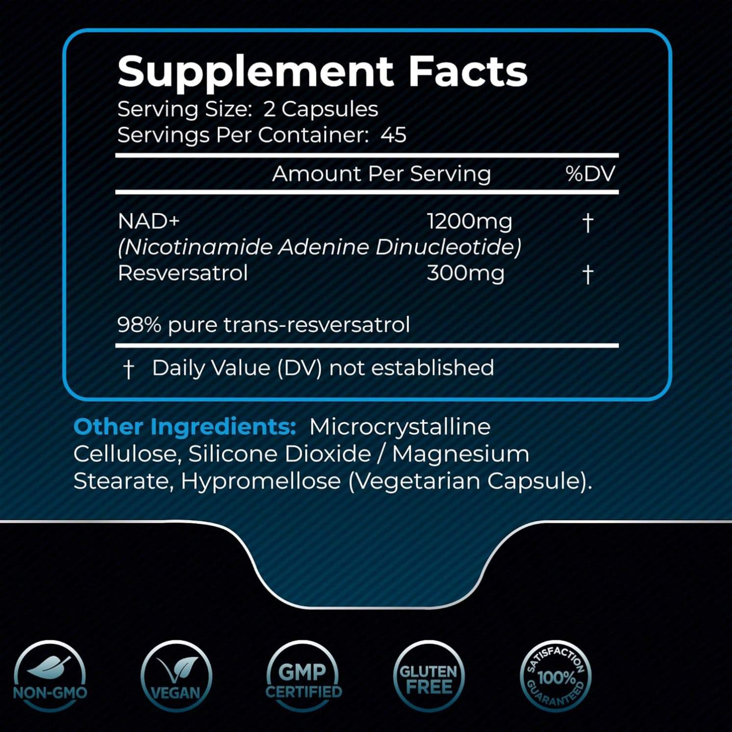 OEM Ultra Liposomal NAD+ Resveratrol NAD Plus Enhancer Supports Cellular Health Endurance Zinc Selenium Capsules