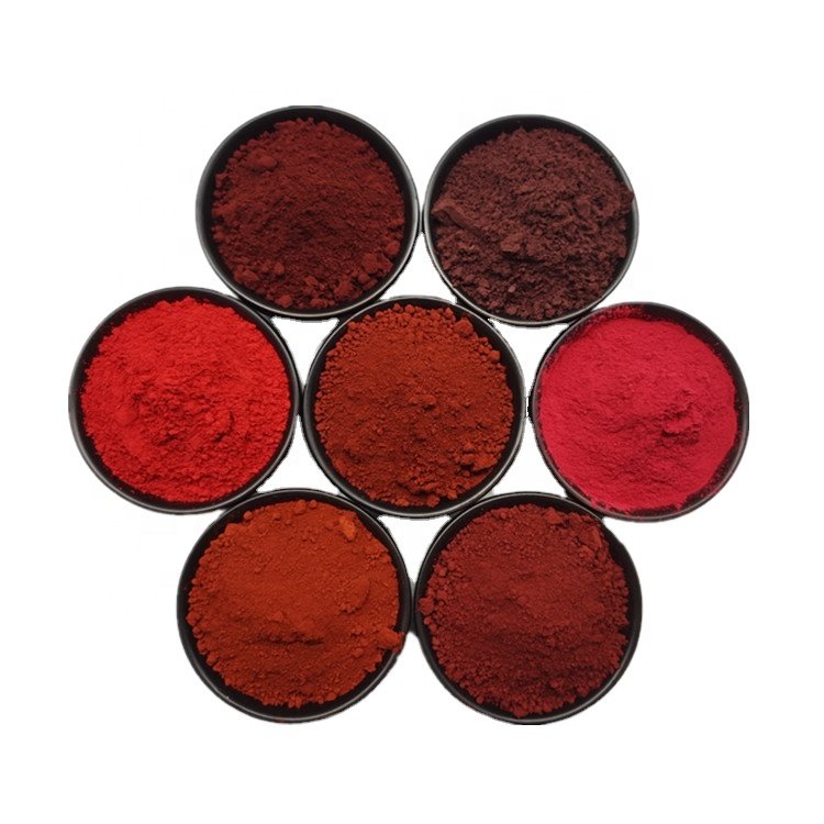 Ceramic industrial grade inorganic color iron oxide red pigment cement brick red paint iron oxide black 130 190 price