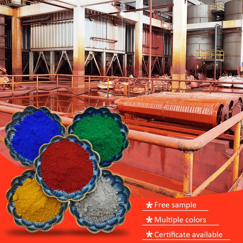 Ceramic industrial grade inorganic color iron oxide red pigment cement brick red paint iron oxide black 130 190 price